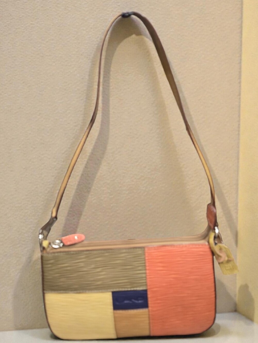 Land Leather Goods Patchwork  Shoulder Bag NWOT